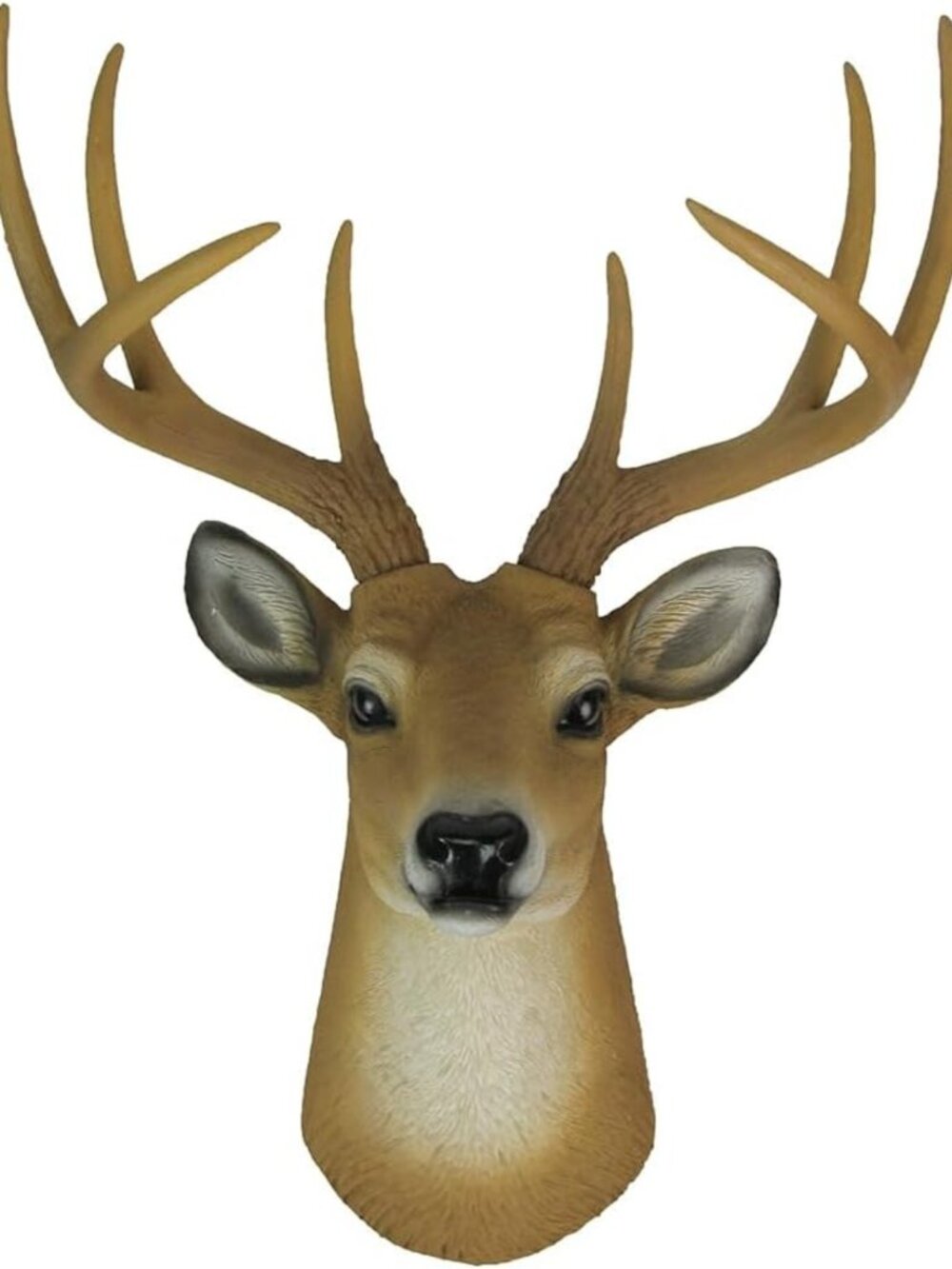 Faux Taxidermy Deer Head Wall Decor - Rustic Antler Sculpture for Cabin & Dining